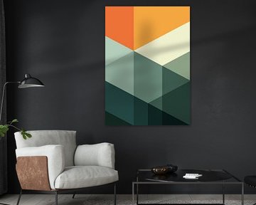 tessellation moderne et colorée sur Marcel de Waal