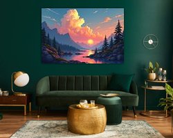 Example of the artwork in a room