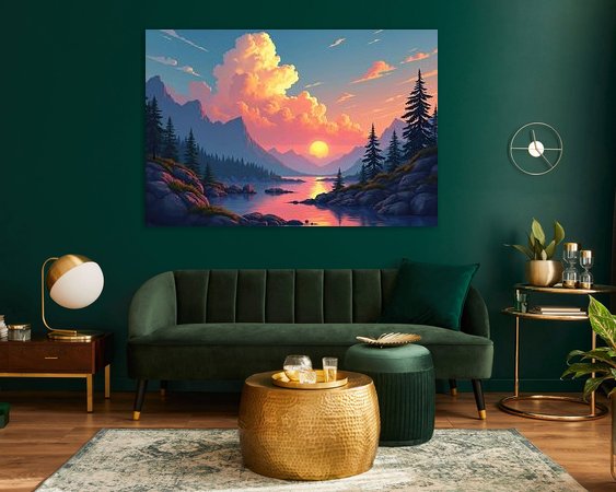 Example of the artwork in a room