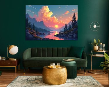 Example of the artwork in a room