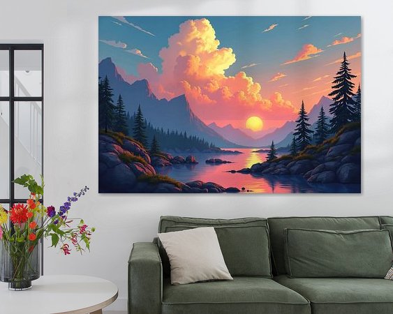 Example of the artwork in a room