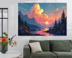 Example of the artwork in a room