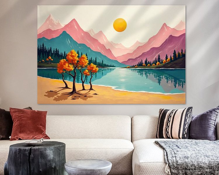 Example of the artwork in a room