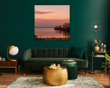 IJsselmeer avec la digue de Markerwaard. 1 sur Alie Ekkelenkamp