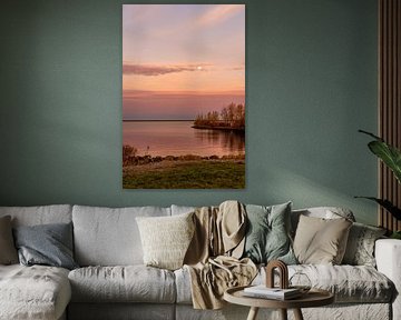 IJsselmeer avec la digue de Markerwaard. 2 sur Alie Ekkelenkamp