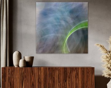 Abstrait avec une touche de vert sur Greetje van Son