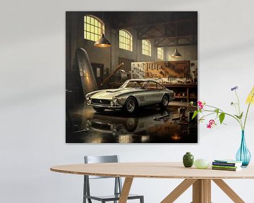 Ferrari 250GT Lusso in de werkplaats van Jan Keteleer