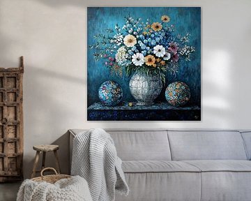 Schilderij bloemen van ARTEO Schilderijen
