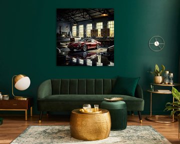 Ferrari 250 GTO uit 1964 in de werkplaats van Jan Keteleer