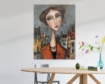 Marokko van Abstract Schilderij