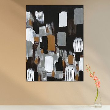 Luxe Motif I - Zeitgenössische Abstrakte Geometrische Kunst