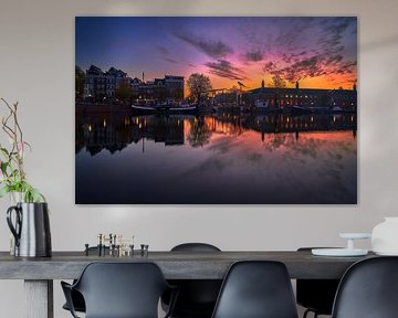 Photo of Walter Süskind Bridge and Amstel River in Amsterdam, 2