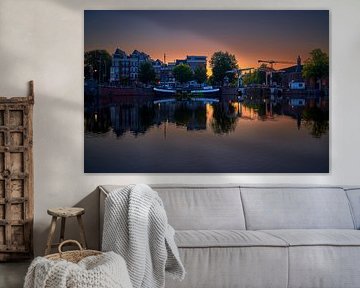 Photo of the Walter Süskind Bridge and Amstel River in Amsterdam, 2020 - 7