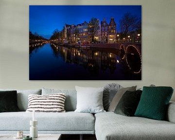 View of the Quellijnbrug, Keizersgracht in Amsterdam, 2020 -