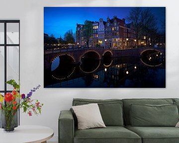 View of the Quellijnbrug, Keizersgracht in Amsterdam, 2020 -