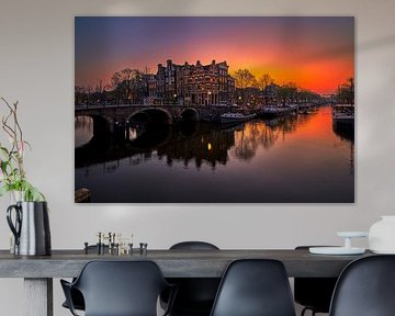 View from the Paper Mill Lock, Korte Prinsengracht in Amste