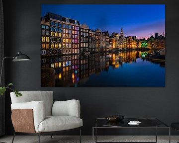 Reflections at the Damrak in Amsterdam, 2023 - 4