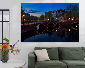 View of the Quellijnbrug, Keizersgracht in Amsterdam, 2021 -