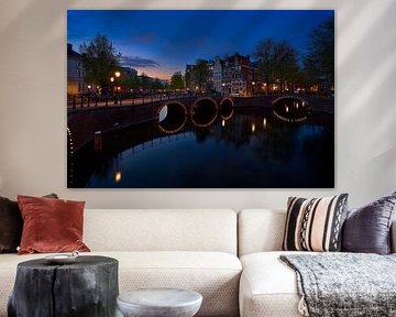 View of the Quellijnbrug, Keizersgracht in Amsterdam, 2021 -