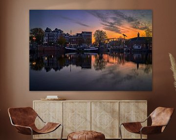 Photo of the Walter Süskind Bridge and Amstel in Amsterdam, 2020 - 9