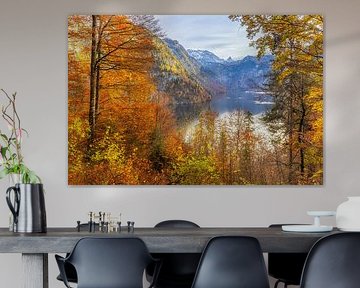 View of the Königssee in autumn by Daniela Beyer