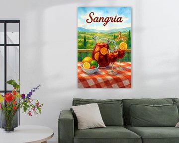 Sangria watercolour painting. by Johannes