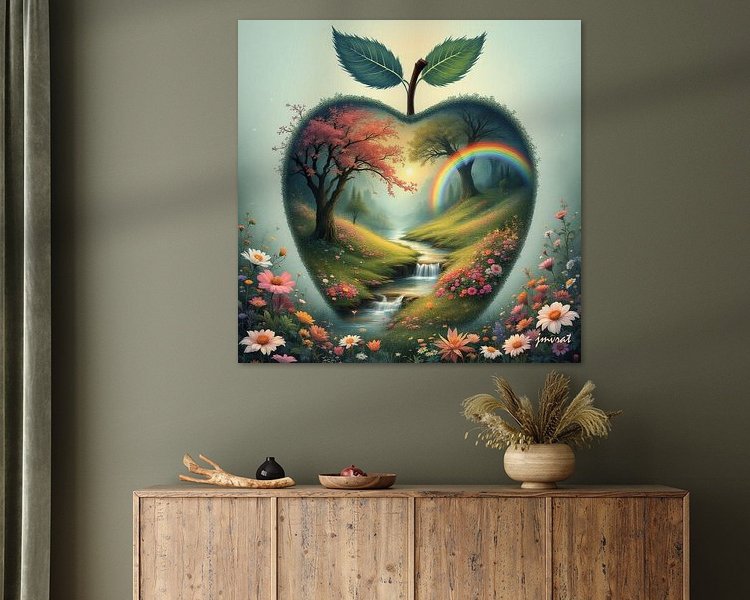 Example of the artwork in a room