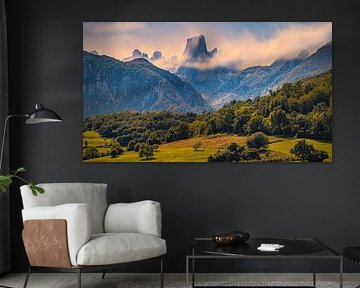 Pico Urriellu from Poo de Cabrales, Asturias, Spain