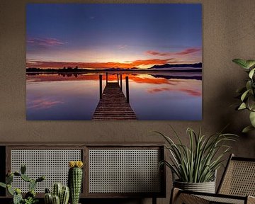 Gigantischer Sonnenaufgang am Staffelsee von Teresa Bauer