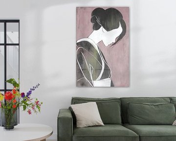 Frauenprofil | Adagio von ARTEO Gemälde