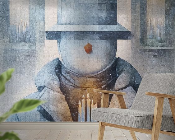 Example of the artwork in a room