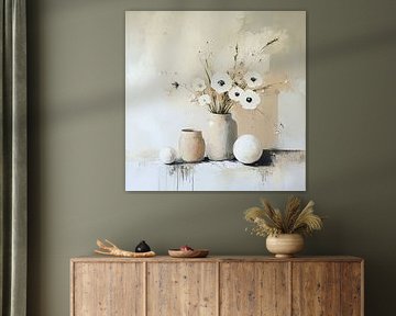 Painting flowers 42.1584 by ARTEO Paintings