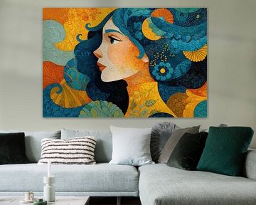 Frau Blumen von Kunst Laune