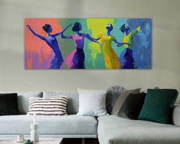 Tänzer Farben | Tanz Vibes von Wunderbare Kunst