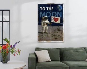 To the moon and back illustratie. van Johannes