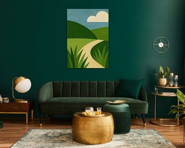 Example of the artwork in a room