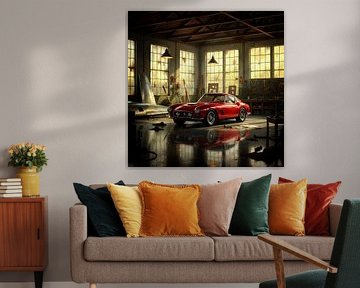 1957 Ferrari 250GT in rustieke werkplaats van Jan Keteleer