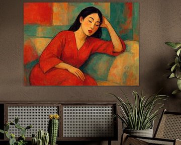 Painting of an Asian woman. by Johannes