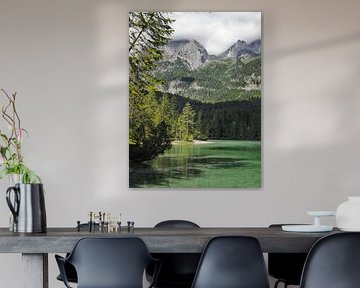 Spectacular mountain photo of the famous Three Peaks in the Dolomites - a timeless motif for all mountain lovers. Clear structures, impressive rock faces and the unmistakable alpine backdrop make this picture the highlight of any wall.