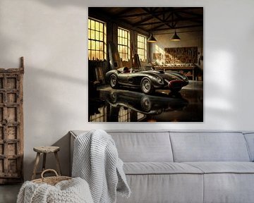 Ferrari Testarossa dans un atelier d'époque sur Jan Keteleer