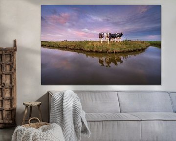 Curious cows in the countryside by Ellen van den Doel