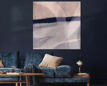 Modern abstract minimalistisch schilderij. Abstract landschap