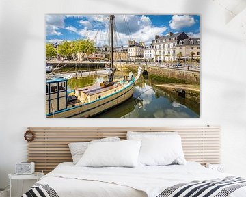 Historic fishing boat in the old harbour of Vannes, Brittany