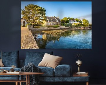 Historic houses on the Ile de Saint-Cado, Brittany