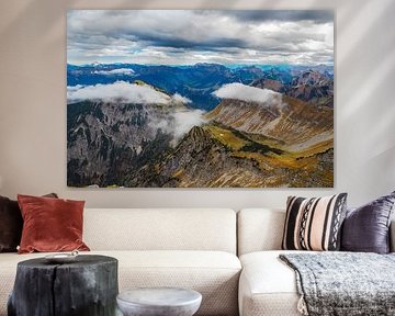 Impressive mountain photo of the Kotzen in Hinterriß - a powerful Alpine landscape characterised by rock, forest and a clear Karwendel atmosphere. Perfect for anyone who loves authentic mountain nature. by Miriam Schwarzfischer Fotografie