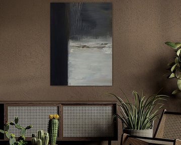 Contemporary Abstract Landscape - Veil of Silence by Marina Kozyr