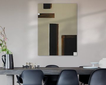 Modern Abstract Painting - Balance in Design by Marina Kozyr