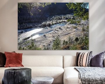 Alpenlandschap van Werdenfelser Land - een harmonieuze mix van majestueuze bergtoppen, groene valleien en heldere bergnatuur. Perfect voor iedereen die houdt van de Beierse Alpensfeer.