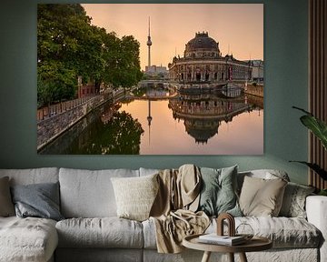 Sunrise and reflection Museumsinsel Berlin by Jenco van Zalk