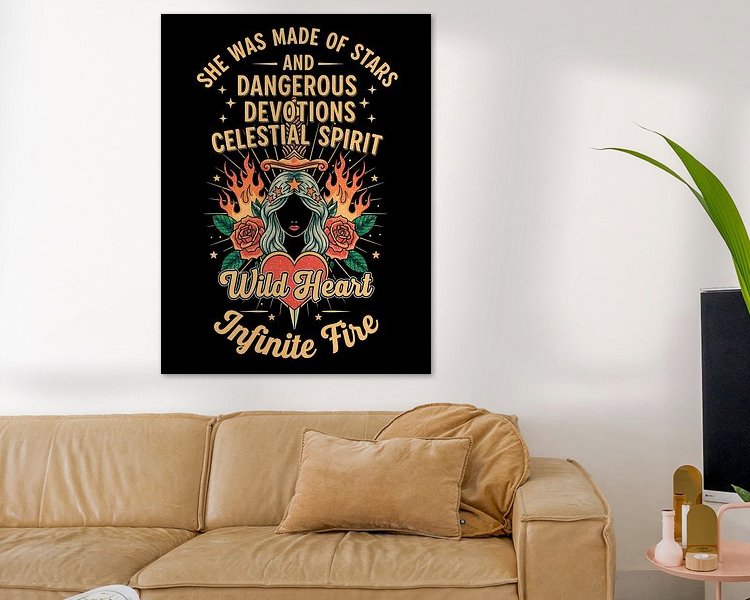 Example of the artwork in a room